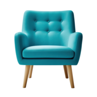 Modern vivid armchair isolated. Illustration png