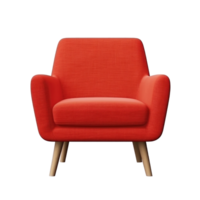 Modern vivid armchair isolated. Illustration png