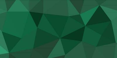 abstract bottle green geometric background with triangles vector