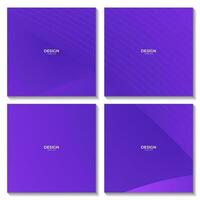 set of squares abstract purple background with lines vector