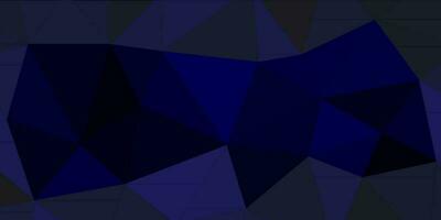 abstract pitch dark blue geometric background with triangles vector