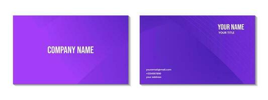 business card design abstract purple background with lines vector