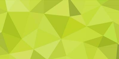 abstract yellowish green geometric background with triangles vector