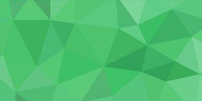 abstract emerald green geometric background with triangles vector