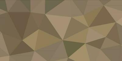 abstract olive brown geometric background with triangles vector