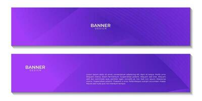 set of banners abstract purple background with lines vector