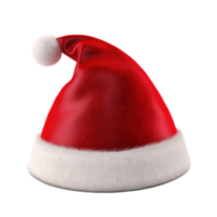 Père Noël claus rouge chapeau isolé. illustration ai génératif png