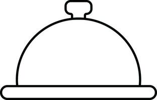 Food Delivery Icon In line Art vector