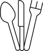 Food Delivery Icon In line Art vector