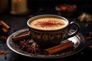 Yemeni qishr coffee with ginger and cardamom, photo