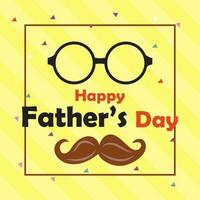 happy fathers day vector flat illustration