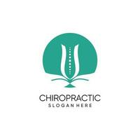 Chiropractic logo vector for health and care