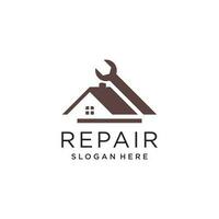 Service logo vector with modern home and location idea