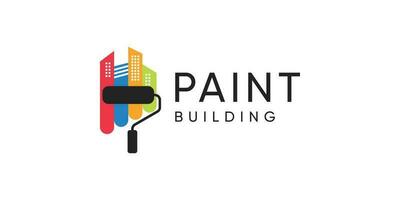 paint logo vector with modern creative concept design