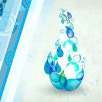 World Water Day Concept vector