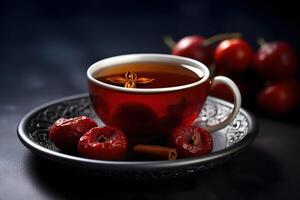 Korean jujube tea with cinnamon and cloves, photo