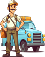 delivery man transparent background png