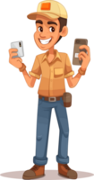 delivery man transparent background png