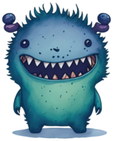 mignonne monstre isolé. ai génératif png