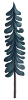 Watercolor green tree. png