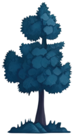 acquerello verde albero. ai generativo png