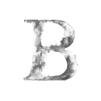 Letter B watercolor png