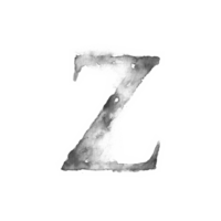 lettre z aquarelle png