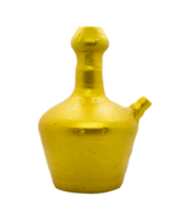 golden clay water container png