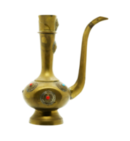 vintage golden copper teapot png