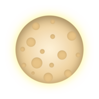 cartoon illustration of moon png