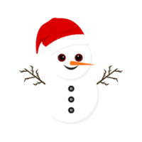 Kerstmis sneeuwman PNG met schattig ogen en wortel neus. sneeuwman Aan een transparant achtergrond. Kerstmis elementen png. Kerstmis schattig sneeuwman met boom takken, toetsen, winter hoed, en glimlachen gezicht png.