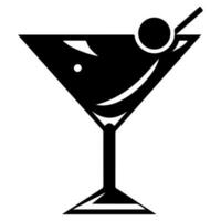 cocktail drinks wine, martini, beverage vector icon