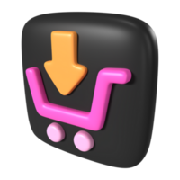 comprar botón 3d ilustración icono png