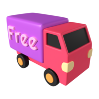 Free Delivery 3D Illustration Icon png