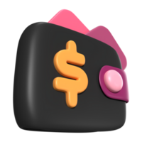 mi billetera 3d ilustración icono png