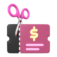 Coupon 3d Illustration Symbol png