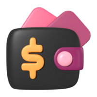 mi billetera 3d ilustración icono png