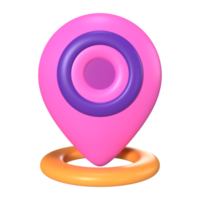 ubicación 3d ilustración icono png