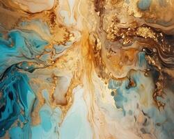 Natural luxury abstract fluid art painting in alcohol ink technique. Abstract background. photo