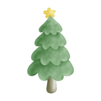 Natal árvore aguarela estilo png