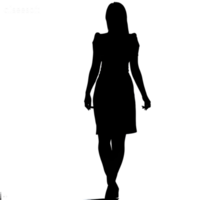 vrouw silhouet PNG