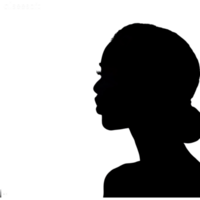 Graceful Woman Face Profile Silhouette Virtuous png