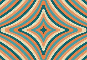 Psychedelic groovy hippie background. Vector