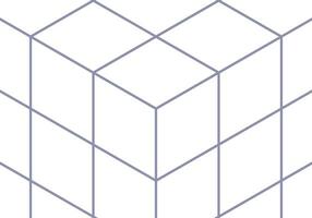 abstract white background. Simple banner with cube and copy space. Vector template design