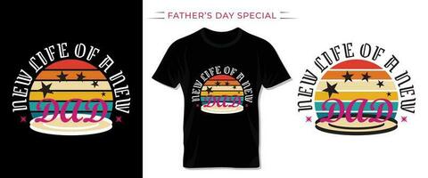 Happy Fathers Day T shirt Dasign. vector