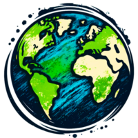 Hand Drawn Earth png