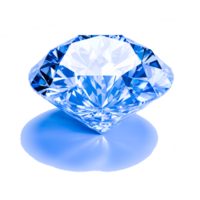 Diamant Kristall Hintergrund mit Blau Farbe png ai generativ