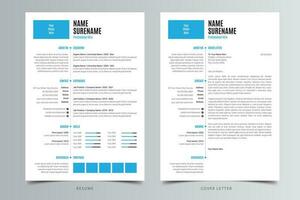 Clean Resume and Cover Letter Template. Free Download vector