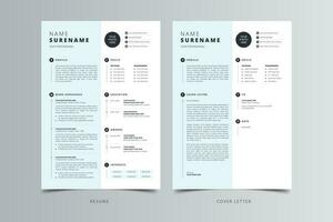 Resume Template, Professional Modern Resume Template, CV Template vector