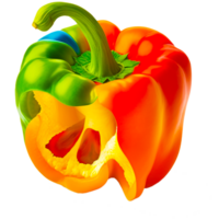 paprika klok peper, peper, natuurlijk voedsel, voedsel, cayenne peper PNG ai generatief